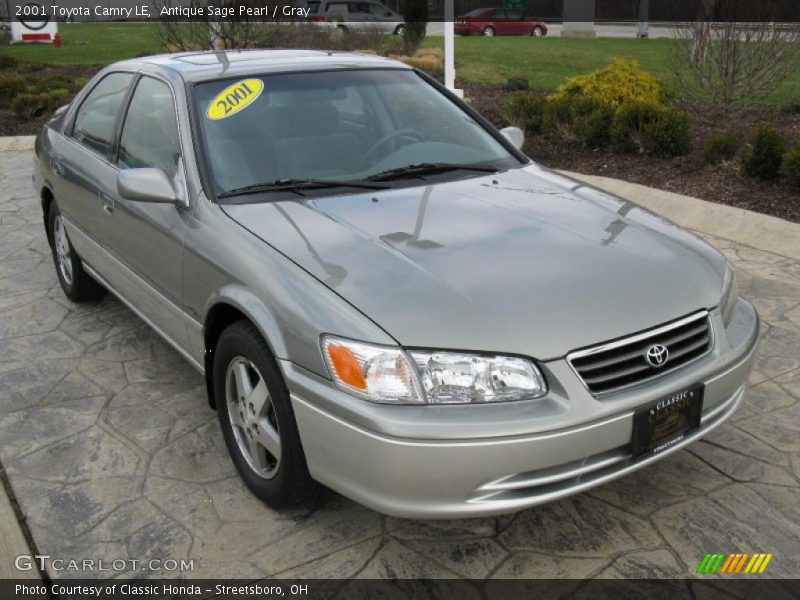 Antique Sage Pearl / Gray 2001 Toyota Camry LE