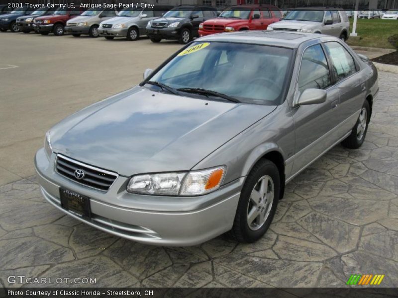 Antique Sage Pearl / Gray 2001 Toyota Camry LE