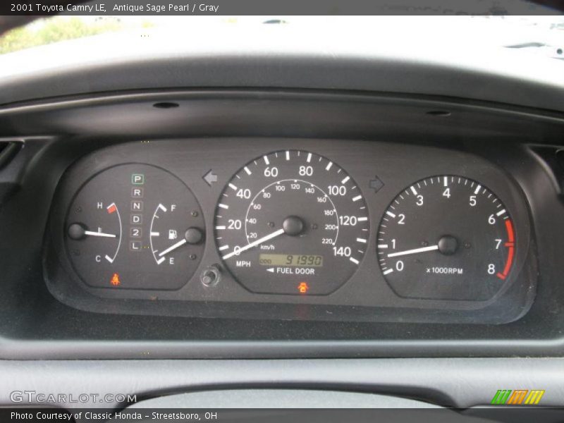 Antique Sage Pearl / Gray 2001 Toyota Camry LE
