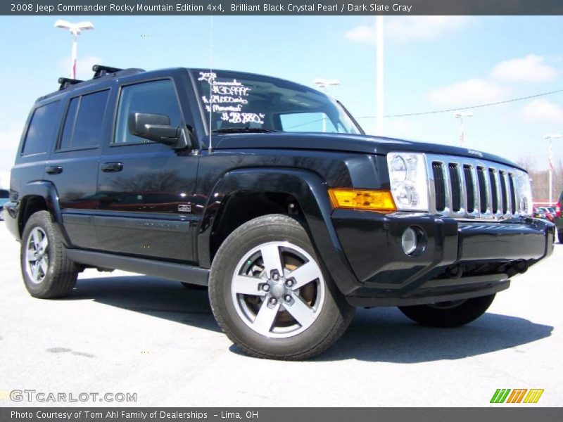 Brilliant Black Crystal Pearl / Dark Slate Gray 2008 Jeep Commander Rocky Mountain Edition 4x4