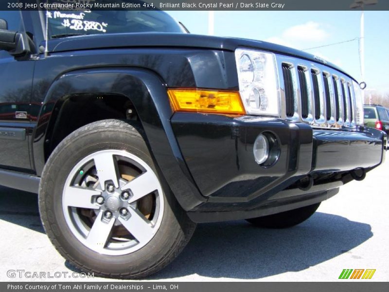 Brilliant Black Crystal Pearl / Dark Slate Gray 2008 Jeep Commander Rocky Mountain Edition 4x4