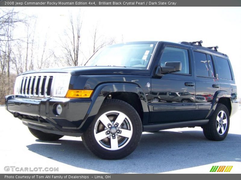 Brilliant Black Crystal Pearl / Dark Slate Gray 2008 Jeep Commander Rocky Mountain Edition 4x4