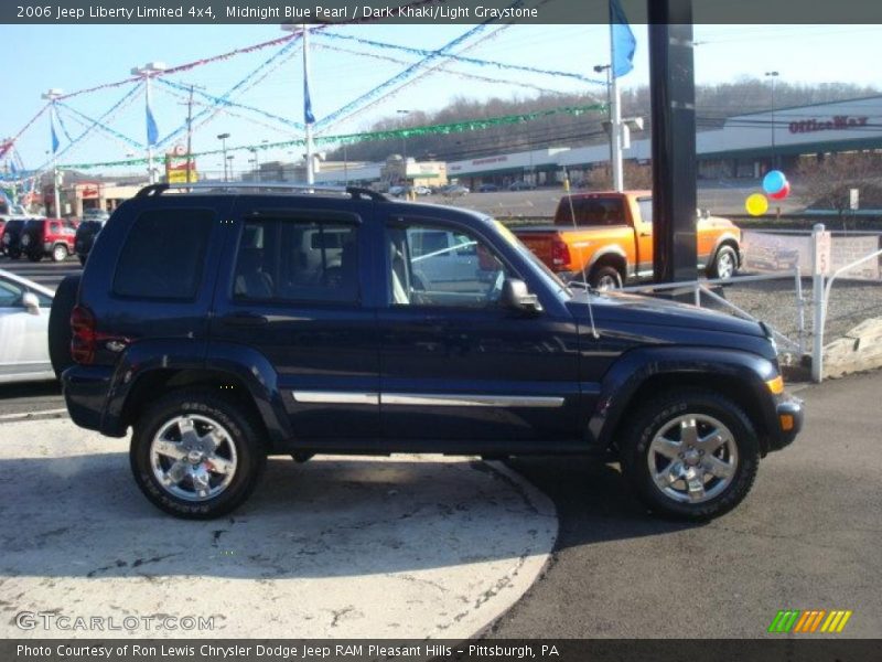 Midnight Blue Pearl / Dark Khaki/Light Graystone 2006 Jeep Liberty Limited 4x4