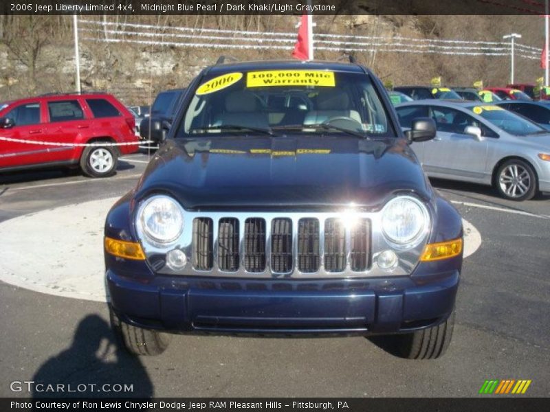 Midnight Blue Pearl / Dark Khaki/Light Graystone 2006 Jeep Liberty Limited 4x4