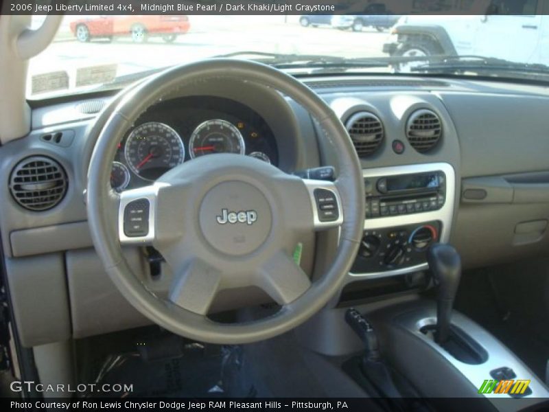 Midnight Blue Pearl / Dark Khaki/Light Graystone 2006 Jeep Liberty Limited 4x4