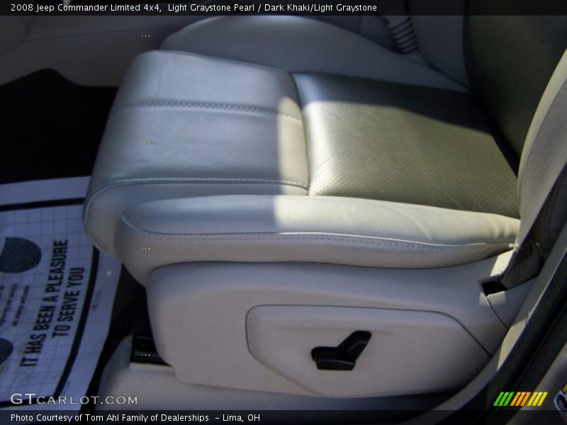 Light Graystone Pearl / Dark Khaki/Light Graystone 2008 Jeep Commander Limited 4x4