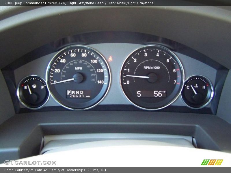 Light Graystone Pearl / Dark Khaki/Light Graystone 2008 Jeep Commander Limited 4x4