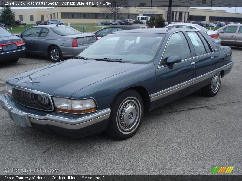 Adriatic Blue Metallic / Gray 1994 Buick Roadmaster Sedan