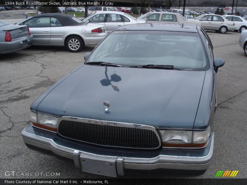 Adriatic Blue Metallic / Gray 1994 Buick Roadmaster Sedan