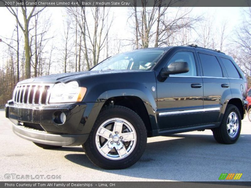 Black / Medium Slate Gray 2007 Jeep Grand Cherokee Limited 4x4