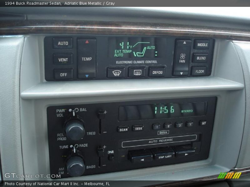Adriatic Blue Metallic / Gray 1994 Buick Roadmaster Sedan