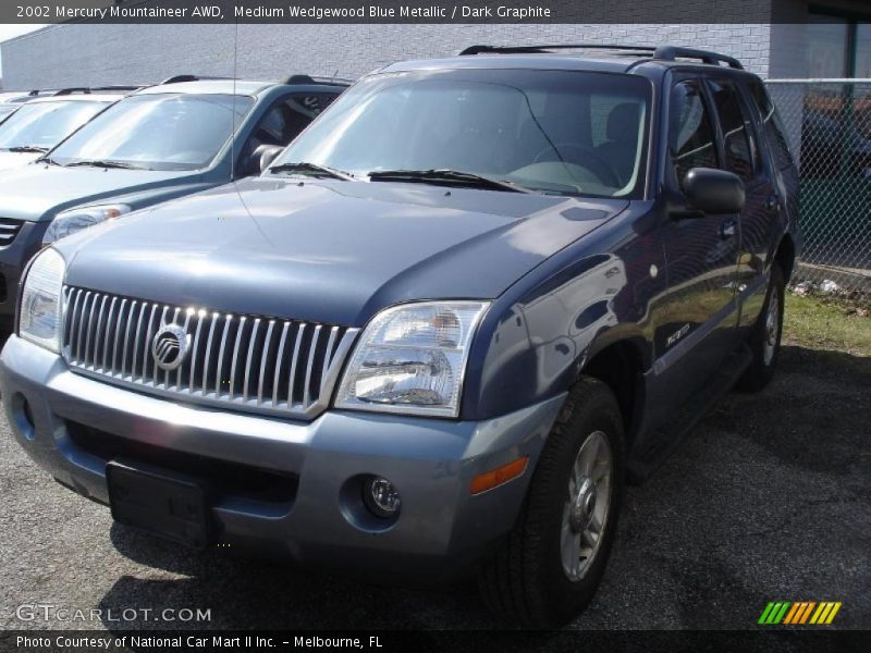 Medium Wedgewood Blue Metallic / Dark Graphite 2002 Mercury Mountaineer AWD