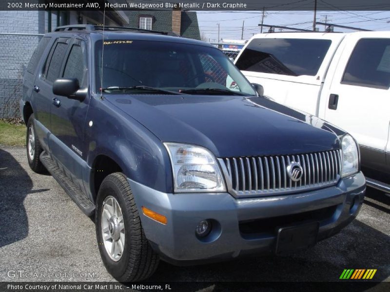 Medium Wedgewood Blue Metallic / Dark Graphite 2002 Mercury Mountaineer AWD
