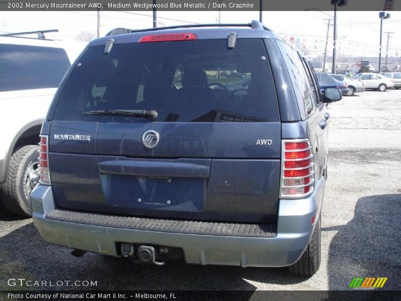 Medium Wedgewood Blue Metallic / Dark Graphite 2002 Mercury Mountaineer AWD