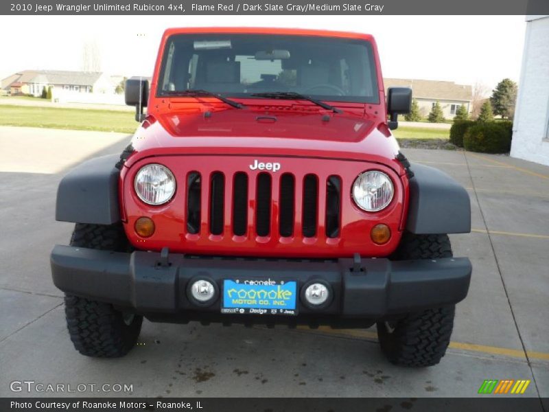 Flame Red / Dark Slate Gray/Medium Slate Gray 2010 Jeep Wrangler Unlimited Rubicon 4x4