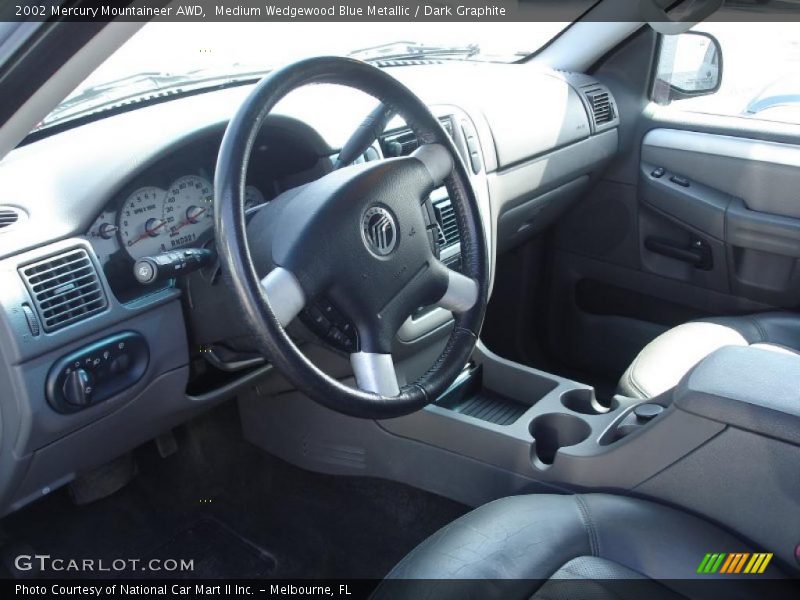 Medium Wedgewood Blue Metallic / Dark Graphite 2002 Mercury Mountaineer AWD