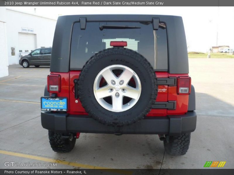 Flame Red / Dark Slate Gray/Medium Slate Gray 2010 Jeep Wrangler Unlimited Rubicon 4x4