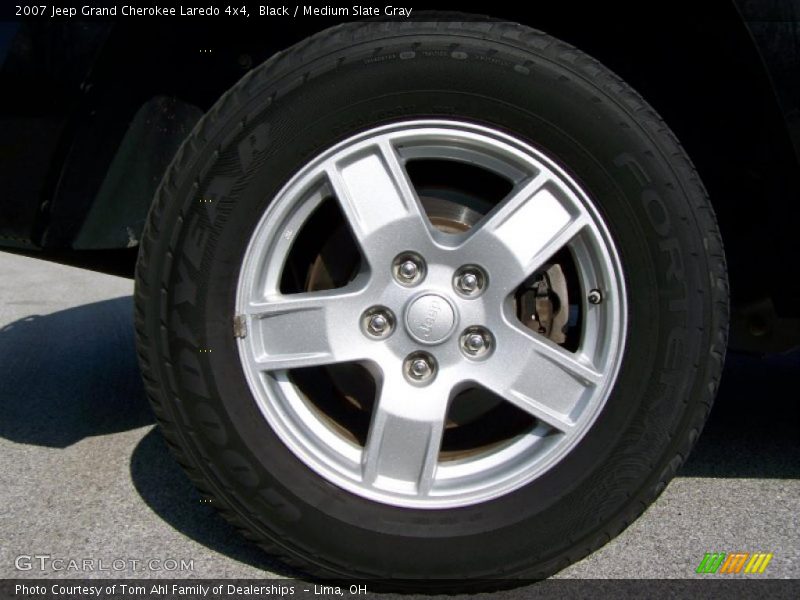 Black / Medium Slate Gray 2007 Jeep Grand Cherokee Laredo 4x4