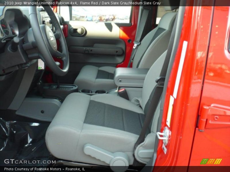 Flame Red / Dark Slate Gray/Medium Slate Gray 2010 Jeep Wrangler Unlimited Rubicon 4x4