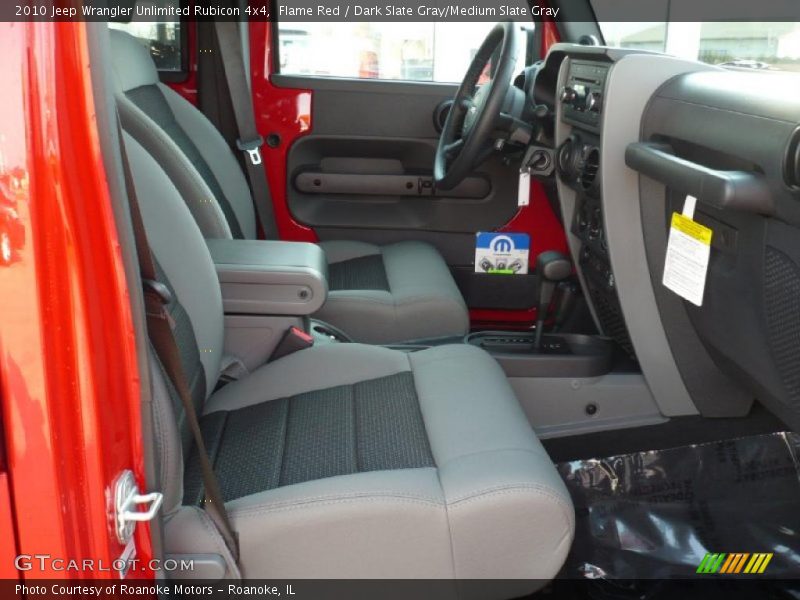 Flame Red / Dark Slate Gray/Medium Slate Gray 2010 Jeep Wrangler Unlimited Rubicon 4x4