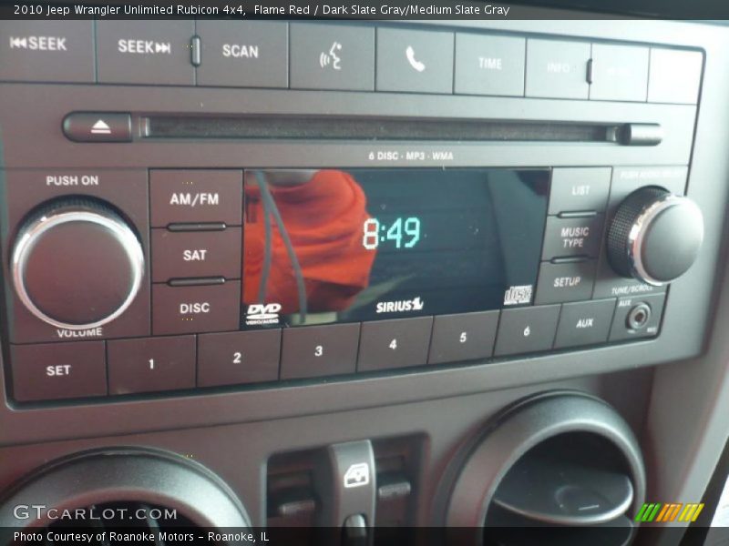 Flame Red / Dark Slate Gray/Medium Slate Gray 2010 Jeep Wrangler Unlimited Rubicon 4x4