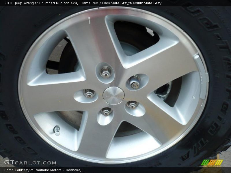 Flame Red / Dark Slate Gray/Medium Slate Gray 2010 Jeep Wrangler Unlimited Rubicon 4x4