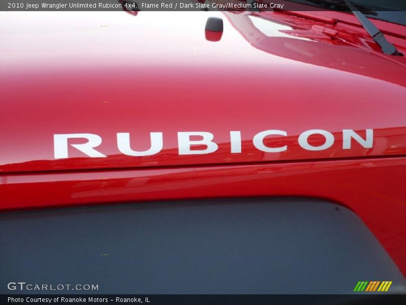 Flame Red / Dark Slate Gray/Medium Slate Gray 2010 Jeep Wrangler Unlimited Rubicon 4x4