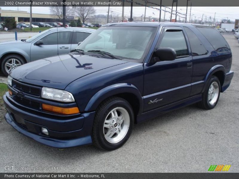 Indigo Blue Metallic / Medium Gray 2002 Chevrolet Blazer Xtreme
