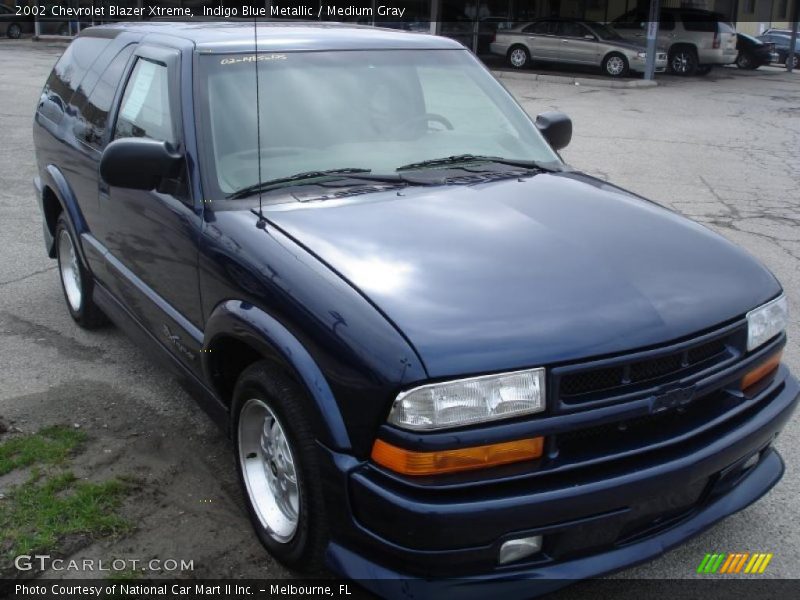 Indigo Blue Metallic / Medium Gray 2002 Chevrolet Blazer Xtreme