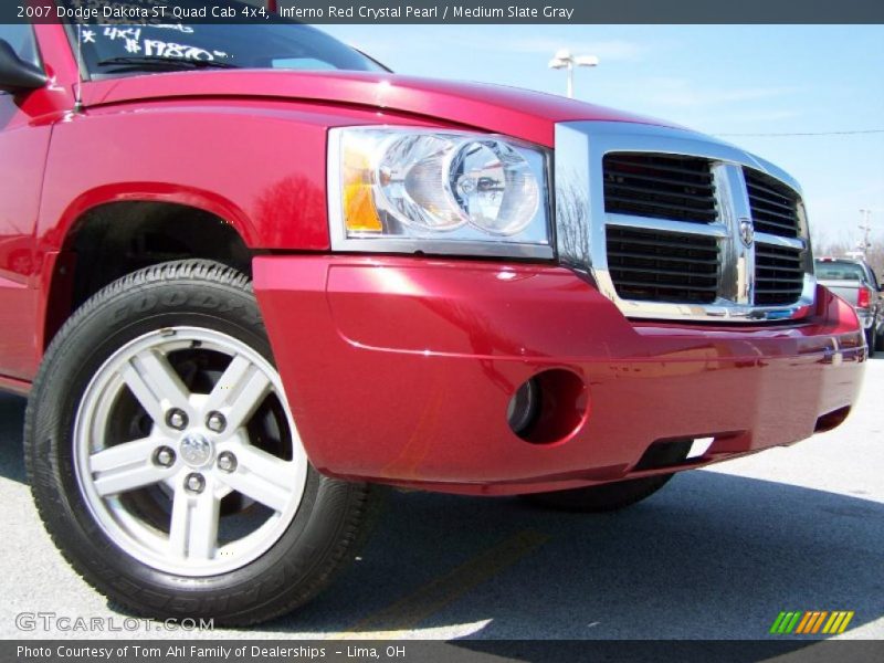 Inferno Red Crystal Pearl / Medium Slate Gray 2007 Dodge Dakota ST Quad Cab 4x4
