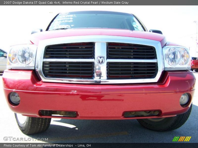 Inferno Red Crystal Pearl / Medium Slate Gray 2007 Dodge Dakota ST Quad Cab 4x4