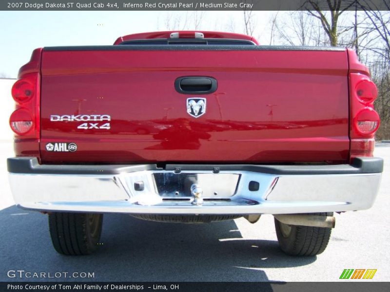 Inferno Red Crystal Pearl / Medium Slate Gray 2007 Dodge Dakota ST Quad Cab 4x4