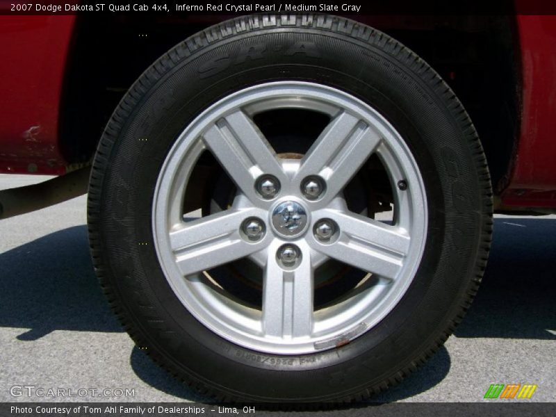 Inferno Red Crystal Pearl / Medium Slate Gray 2007 Dodge Dakota ST Quad Cab 4x4