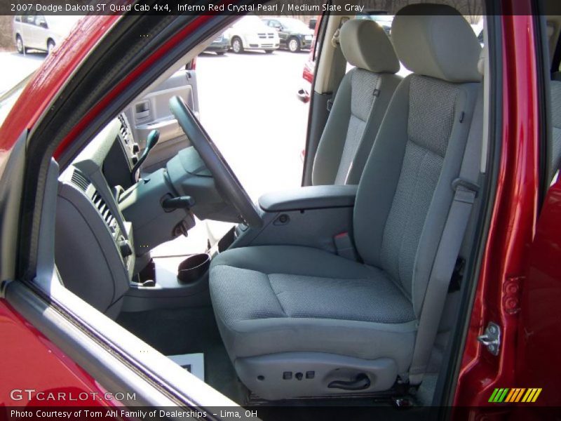 Inferno Red Crystal Pearl / Medium Slate Gray 2007 Dodge Dakota ST Quad Cab 4x4