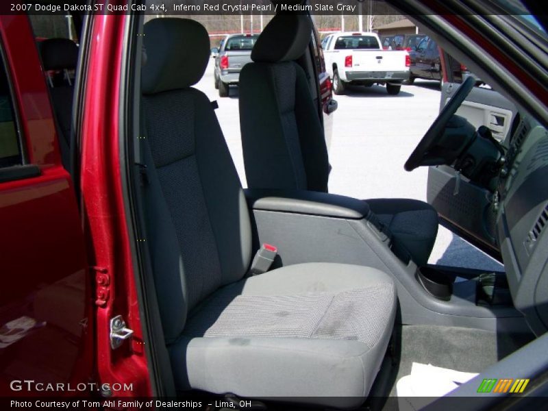 Inferno Red Crystal Pearl / Medium Slate Gray 2007 Dodge Dakota ST Quad Cab 4x4