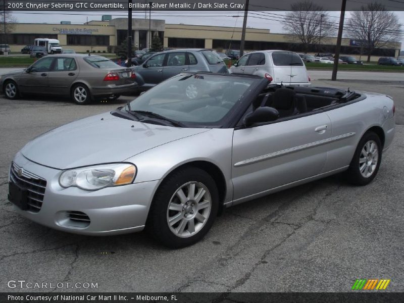 Brilliant Silver Metallic / Dark Slate Gray 2005 Chrysler Sebring GTC Convertible