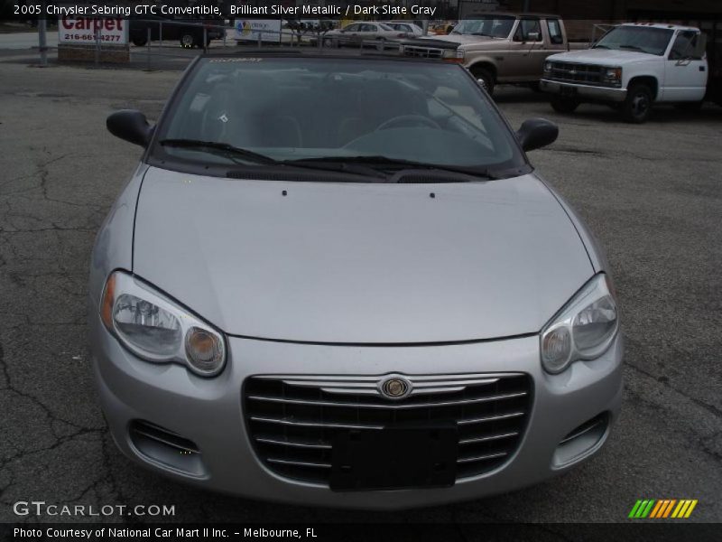 Brilliant Silver Metallic / Dark Slate Gray 2005 Chrysler Sebring GTC Convertible