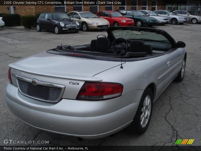 Brilliant Silver Metallic / Dark Slate Gray 2005 Chrysler Sebring GTC Convertible
