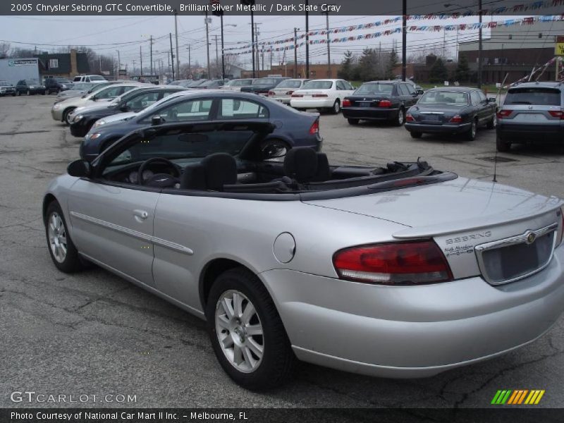 Brilliant Silver Metallic / Dark Slate Gray 2005 Chrysler Sebring GTC Convertible