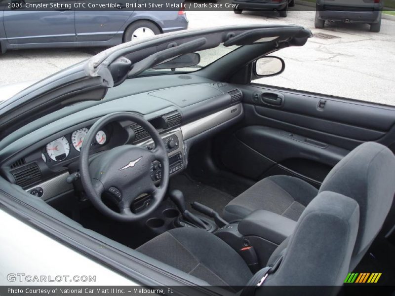 Brilliant Silver Metallic / Dark Slate Gray 2005 Chrysler Sebring GTC Convertible