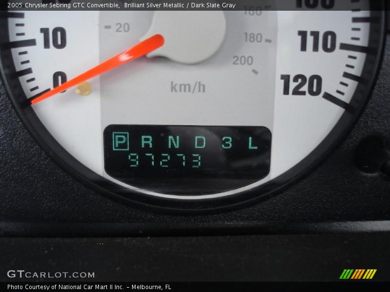Brilliant Silver Metallic / Dark Slate Gray 2005 Chrysler Sebring GTC Convertible