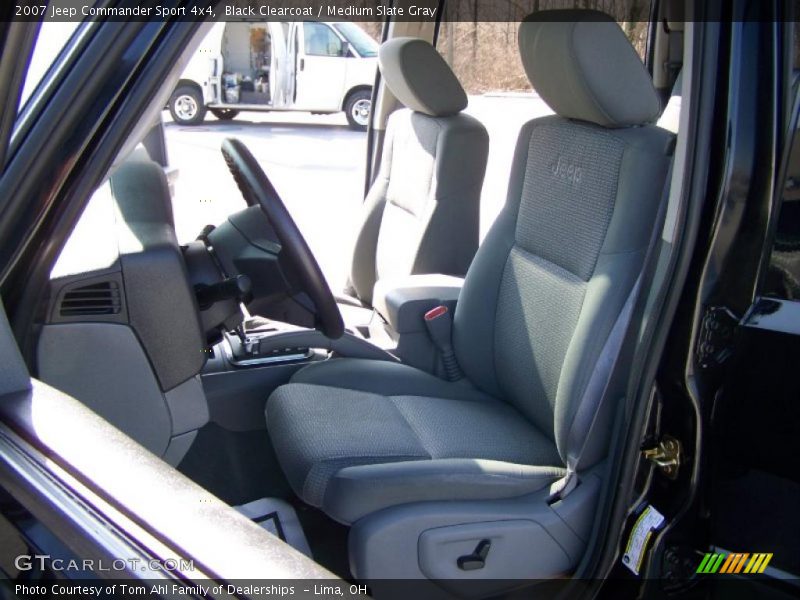 Black Clearcoat / Medium Slate Gray 2007 Jeep Commander Sport 4x4