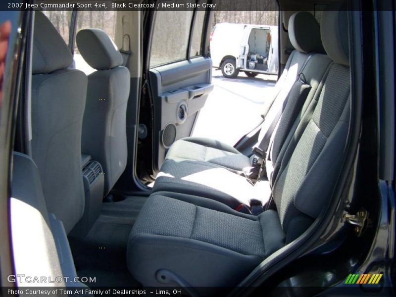 Black Clearcoat / Medium Slate Gray 2007 Jeep Commander Sport 4x4