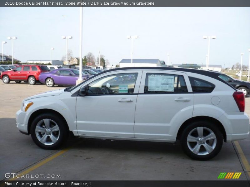 Stone White / Dark Slate Gray/Medium Graystone 2010 Dodge Caliber Mainstreet