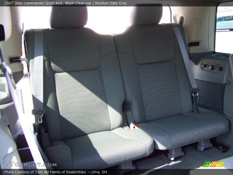 Black Clearcoat / Medium Slate Gray 2007 Jeep Commander Sport 4x4