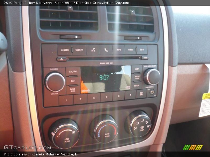 Stone White / Dark Slate Gray/Medium Graystone 2010 Dodge Caliber Mainstreet