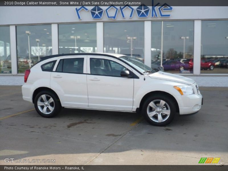 Stone White / Dark Slate Gray/Medium Graystone 2010 Dodge Caliber Mainstreet