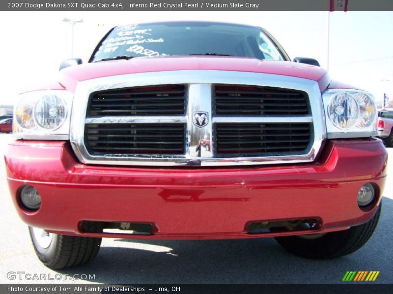 Inferno Red Crystal Pearl / Medium Slate Gray 2007 Dodge Dakota SXT Quad Cab 4x4
