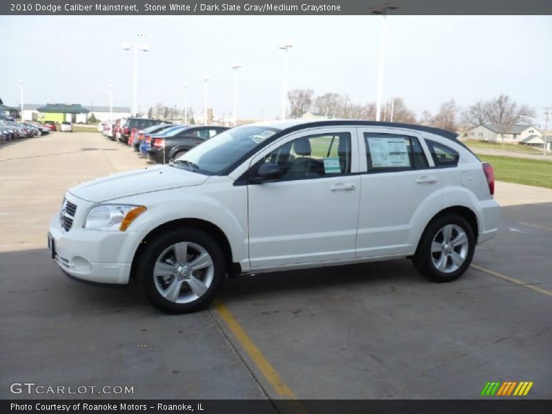Stone White / Dark Slate Gray/Medium Graystone 2010 Dodge Caliber Mainstreet