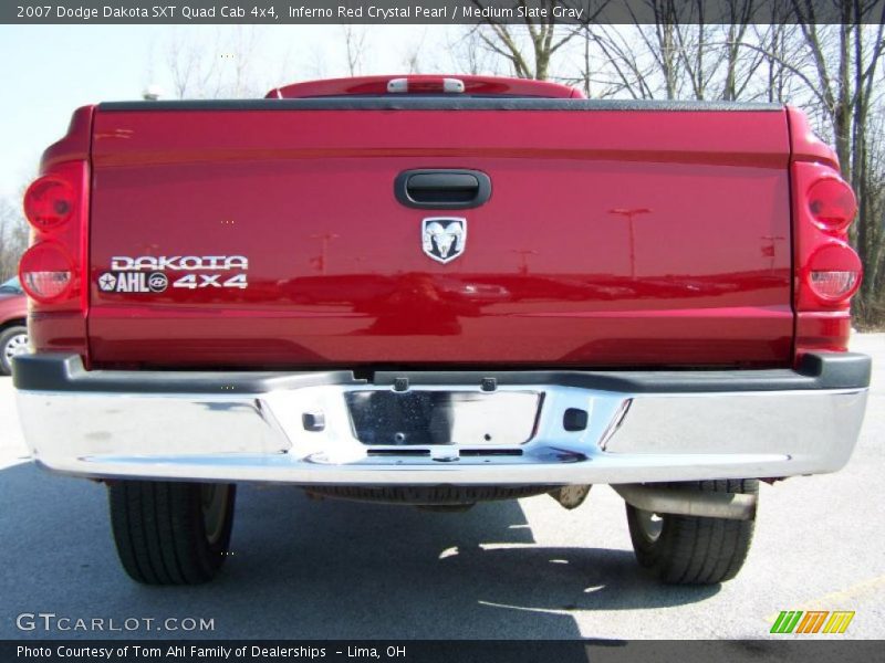 Inferno Red Crystal Pearl / Medium Slate Gray 2007 Dodge Dakota SXT Quad Cab 4x4